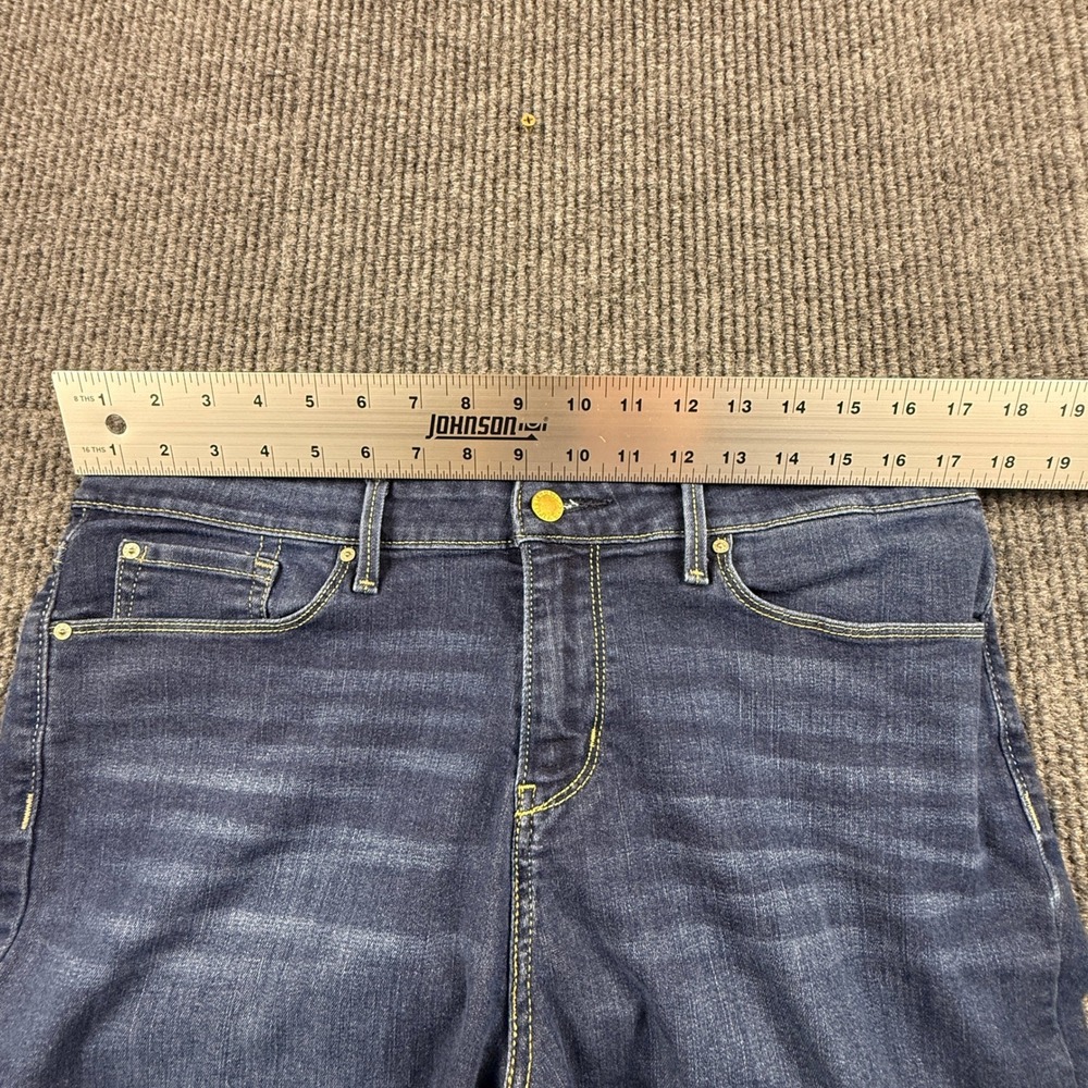 Signature Levi Strauss Modern Slim Cuffed Jeans Dark Wash Blue Women Waist 16/33 - Picture 5 of 13